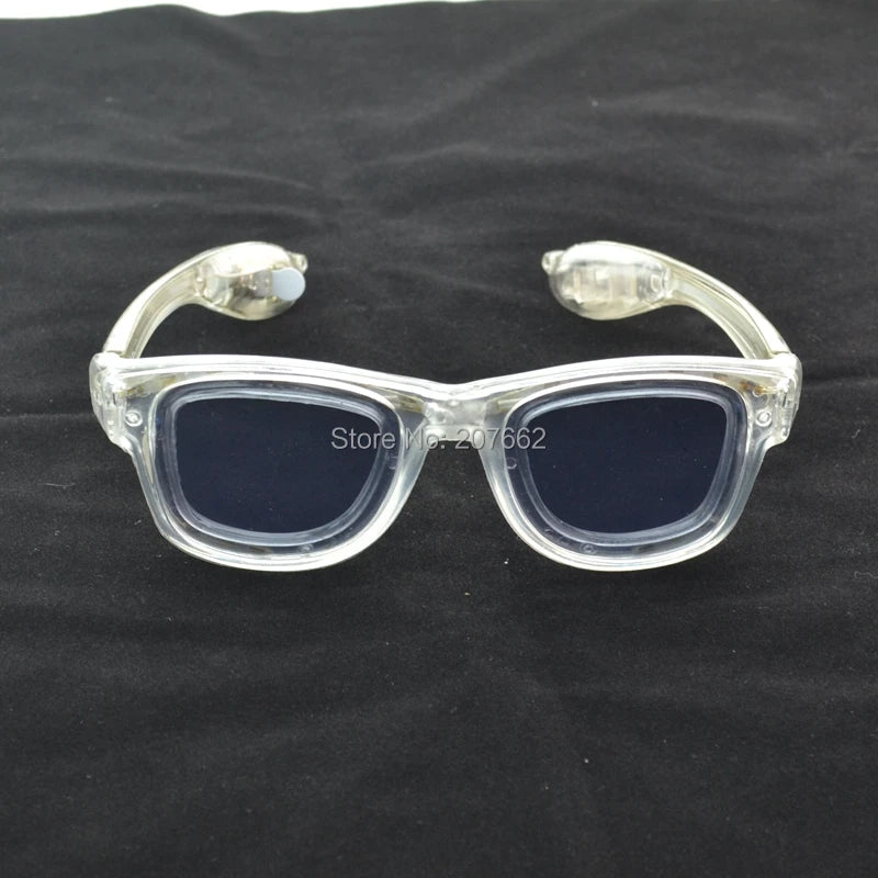 LED Flashing Glow Glasses – Light-Up Rave Eyewear for EDM, Parties & Festivals (Unisex for Kids & Adults)