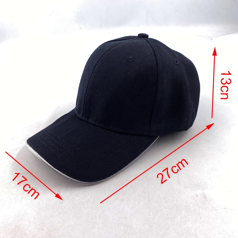 LED Light-Up Baseball Cap – Adjustable Glowing Hat for Parties, Night Runs & More!
