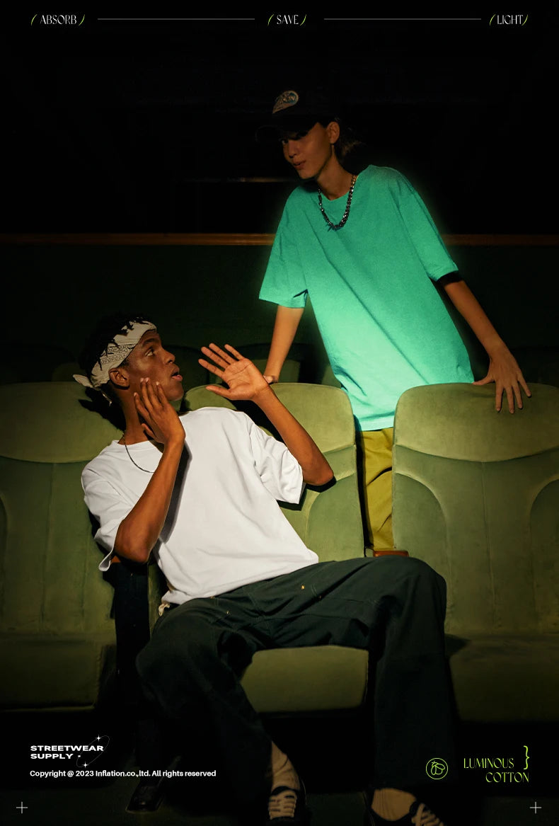 Glow-in-the-Dark T-Shirt – Luminous top made from Fluorescent Cotton Fabric