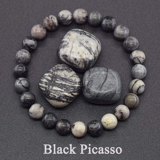 Geniune Natural Precious Stones Bead Bracelet Quartz [SELECTION]-ALOE WINGS STORE