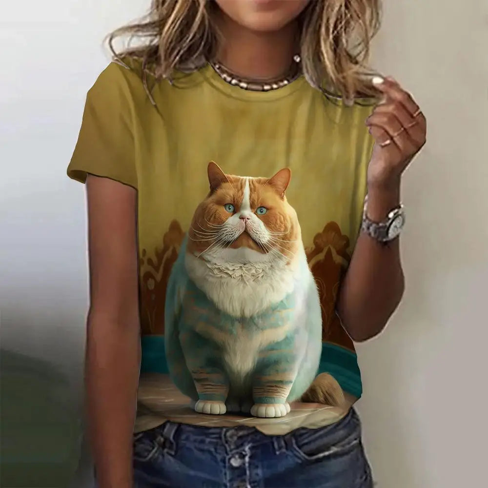 Cute Animal Animation Casual Unisex T-shirts (S-5XL) - ALOE WINGS STORE