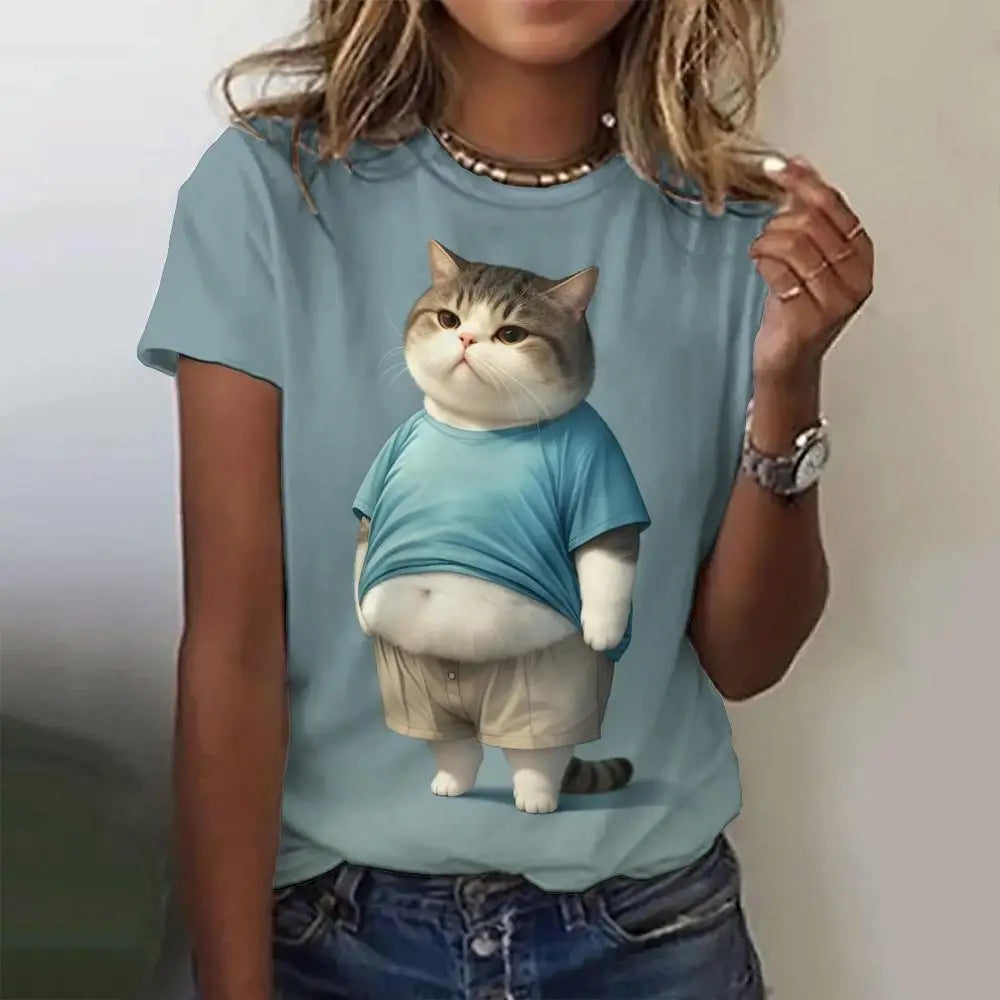 Cute Animal Animation Casual Unisex T-shirts (S-5XL) - ALOE WINGS STORE