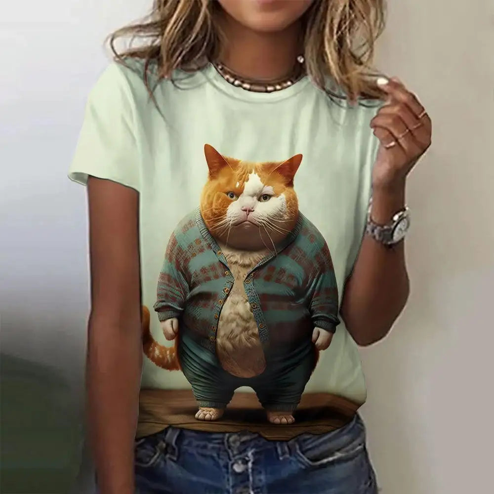 Cute Animal Animation Casual Unisex T-shirts (S-5XL) - ALOE WINGS STORE
