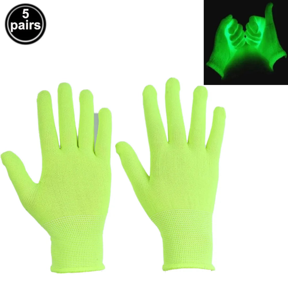 UV Glow Party Accessories Set – Neon Hat, Glasses, Bracelet, Necklace & Gloves for Birthday, Wedding & Festival Dress-Up Decor