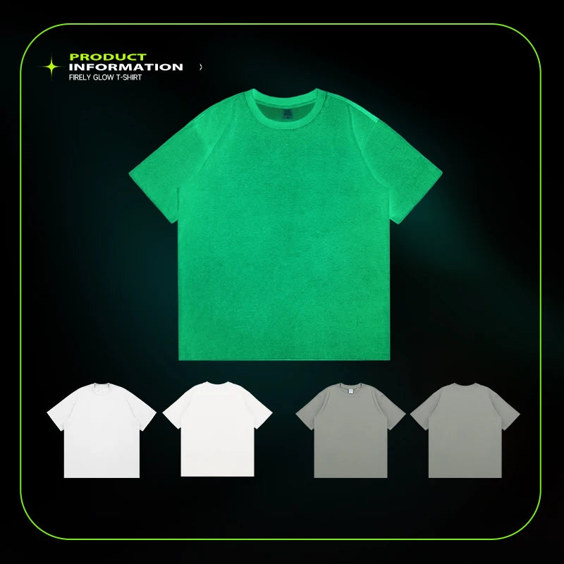 Glow-in-the-Dark T-Shirt – Luminous top made from Fluorescent Cotton Fabric