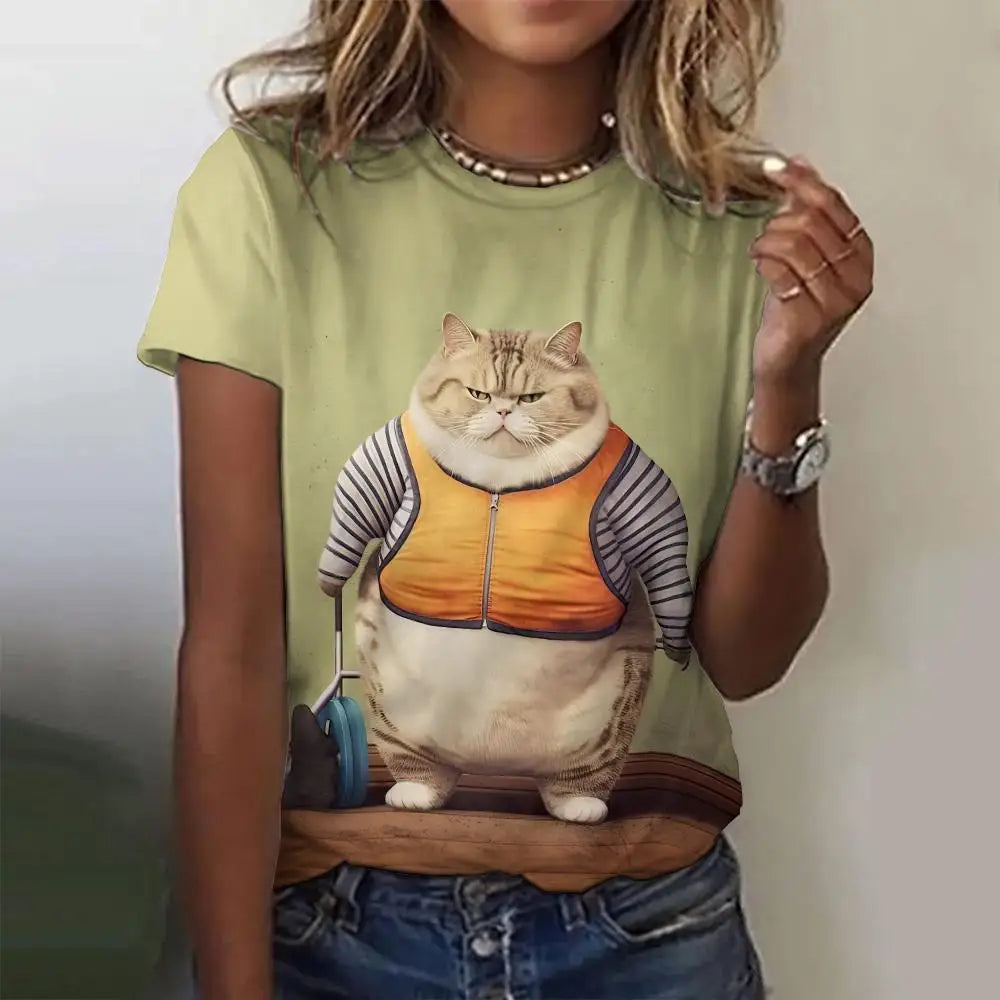 Cute Animal Animation Casual Unisex T-shirts (S-5XL) - ALOE WINGS STORE