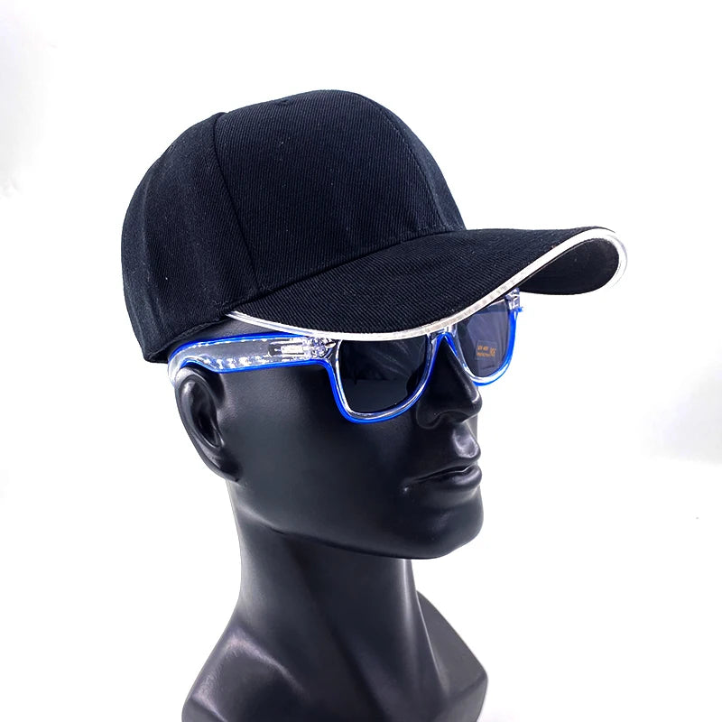 LED Light-Up Baseball Cap – Adjustable Glowing Hat for Parties, Night Runs & More!