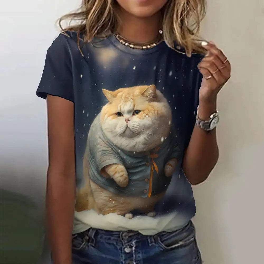 Cute Animal Animation Casual Unisex T-shirts (S-5XL) - ALOE WINGS STORE