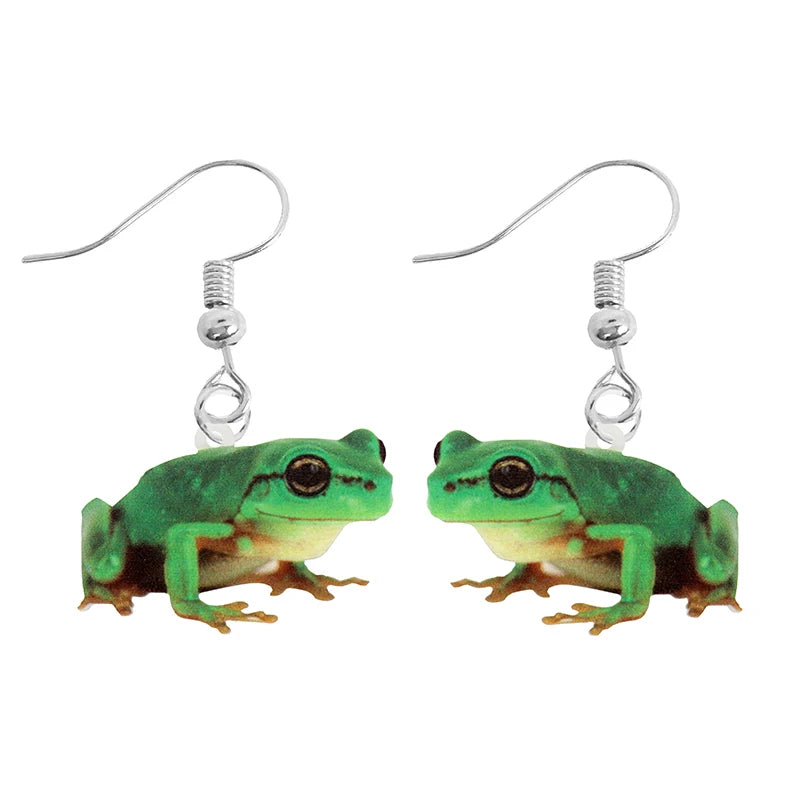Animal-Themed Dangle Drop Earrings – Rabbit, Parrot, Bird, Frog, Butterfly & Other Animal Designs - ALOE WINGS STORE