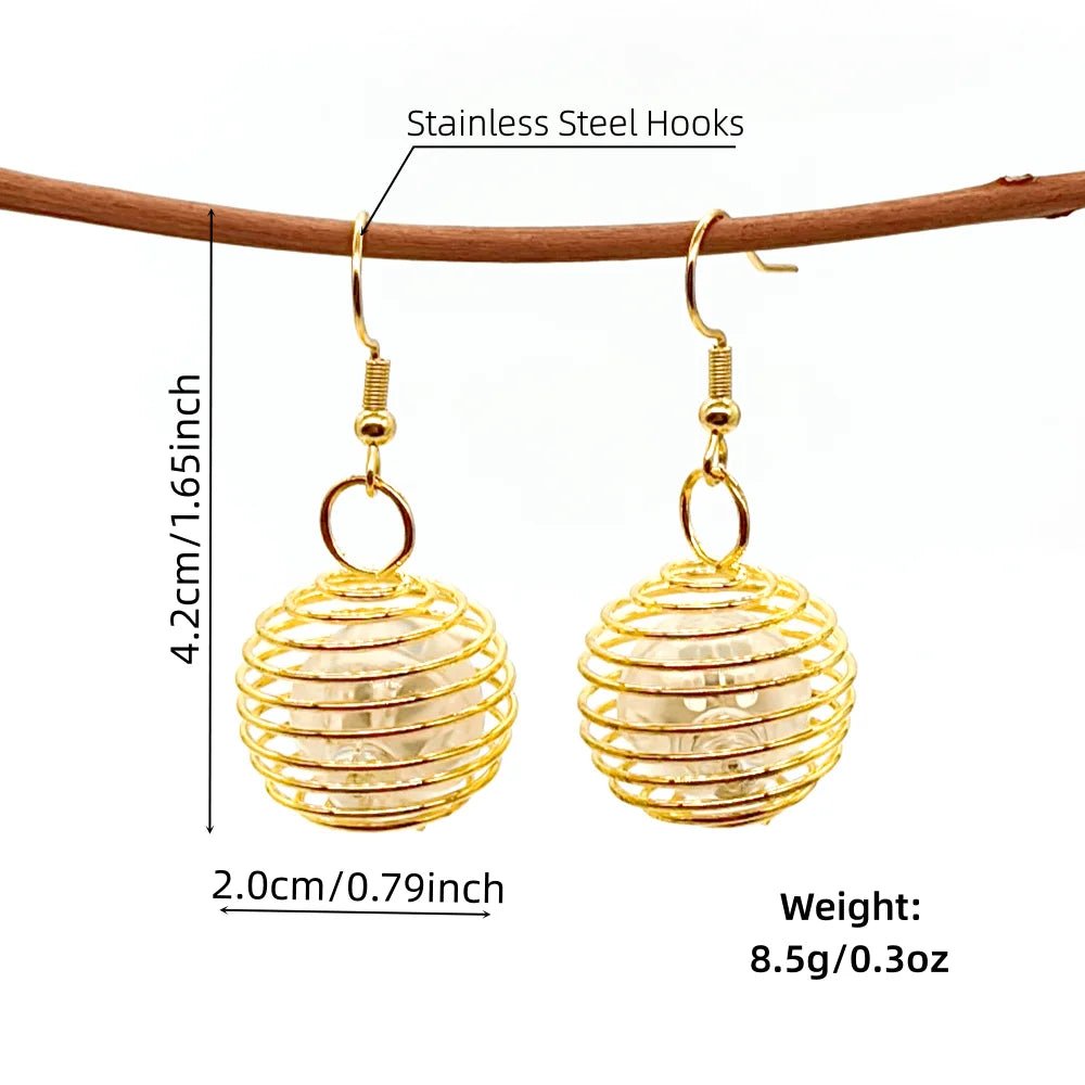 Round LED Lumious Drop Earrings SELECTION - ALOE WINGS STORE