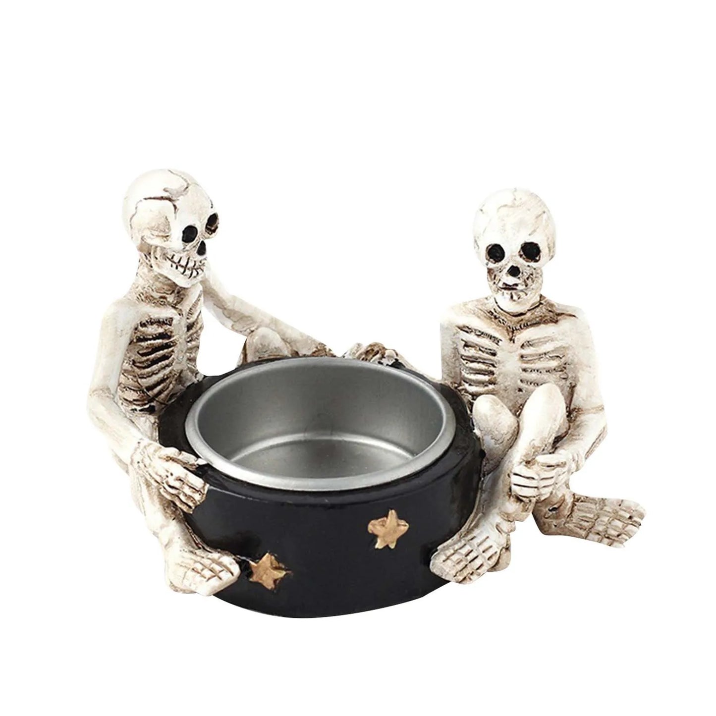 Gothic Skeletons Candlestick Holder - ALOE WINGS STORE