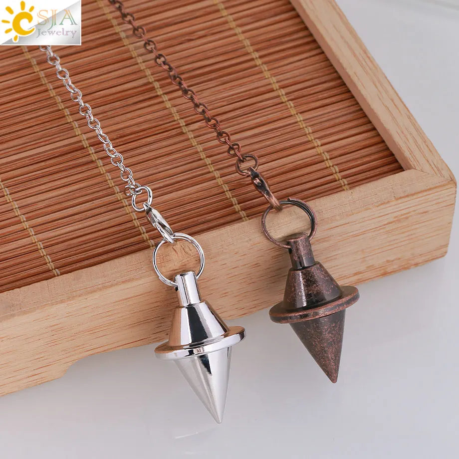Metal Pendulum for Dowsing SELECTION - ALOE WINGS STORE