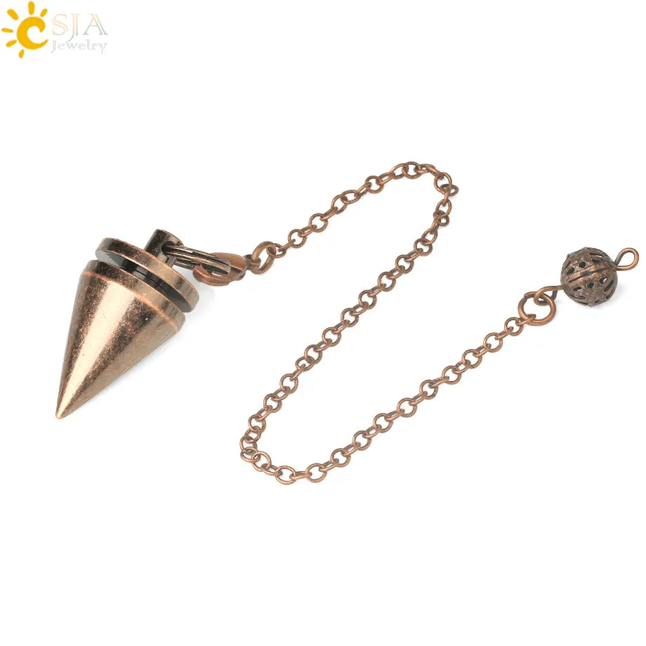 Metal Pendulum for Dowsing SELECTION - ALOE WINGS STORE