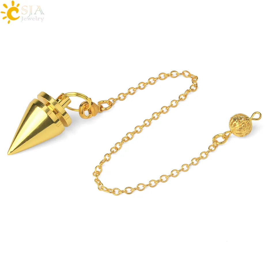 Metal Pendulum for Dowsing SELECTION - ALOE WINGS STORE