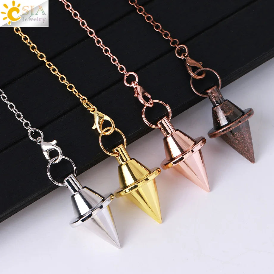 Metal Pendulum for Dowsing SELECTION - ALOE WINGS STORE
