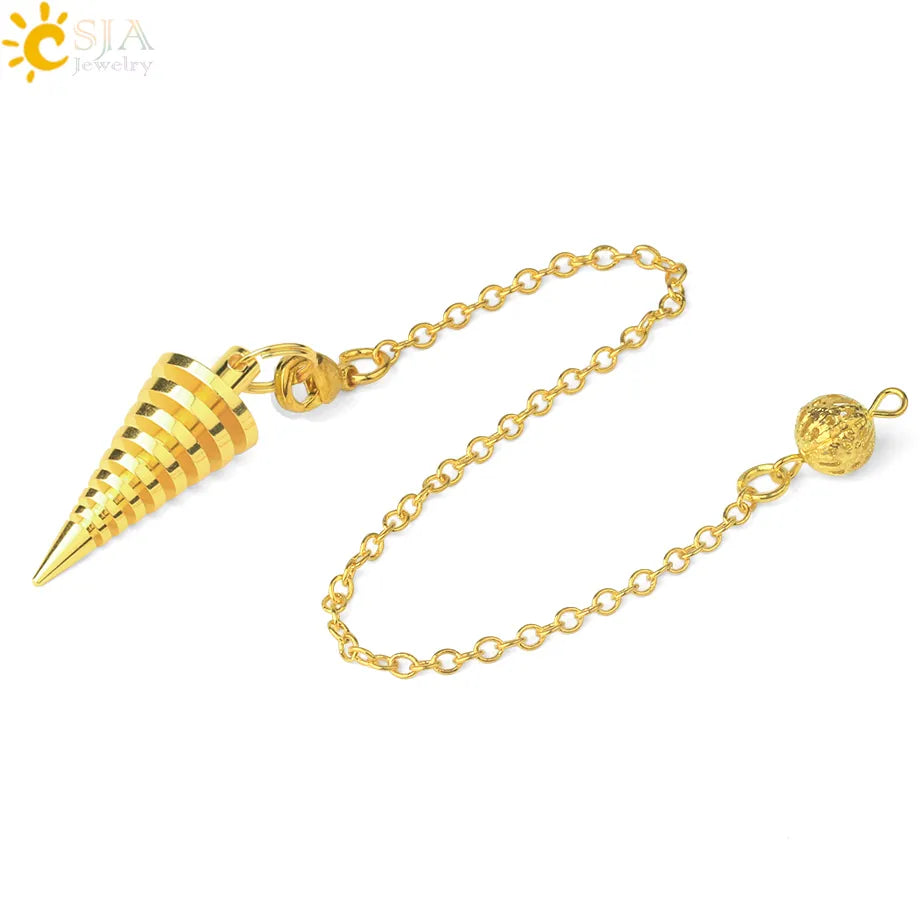 Metal Pendulum for Dowsing SELECTION - ALOE WINGS STORE