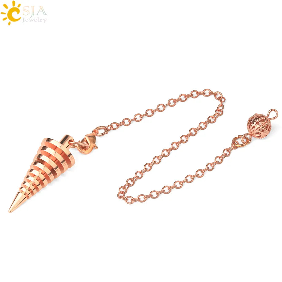 Metal Pendulum for Dowsing SELECTION - ALOE WINGS STORE