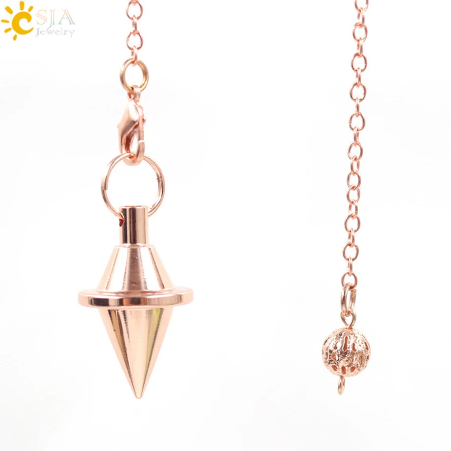 Metal Pendulum for Dowsing SELECTION - ALOE WINGS STORE