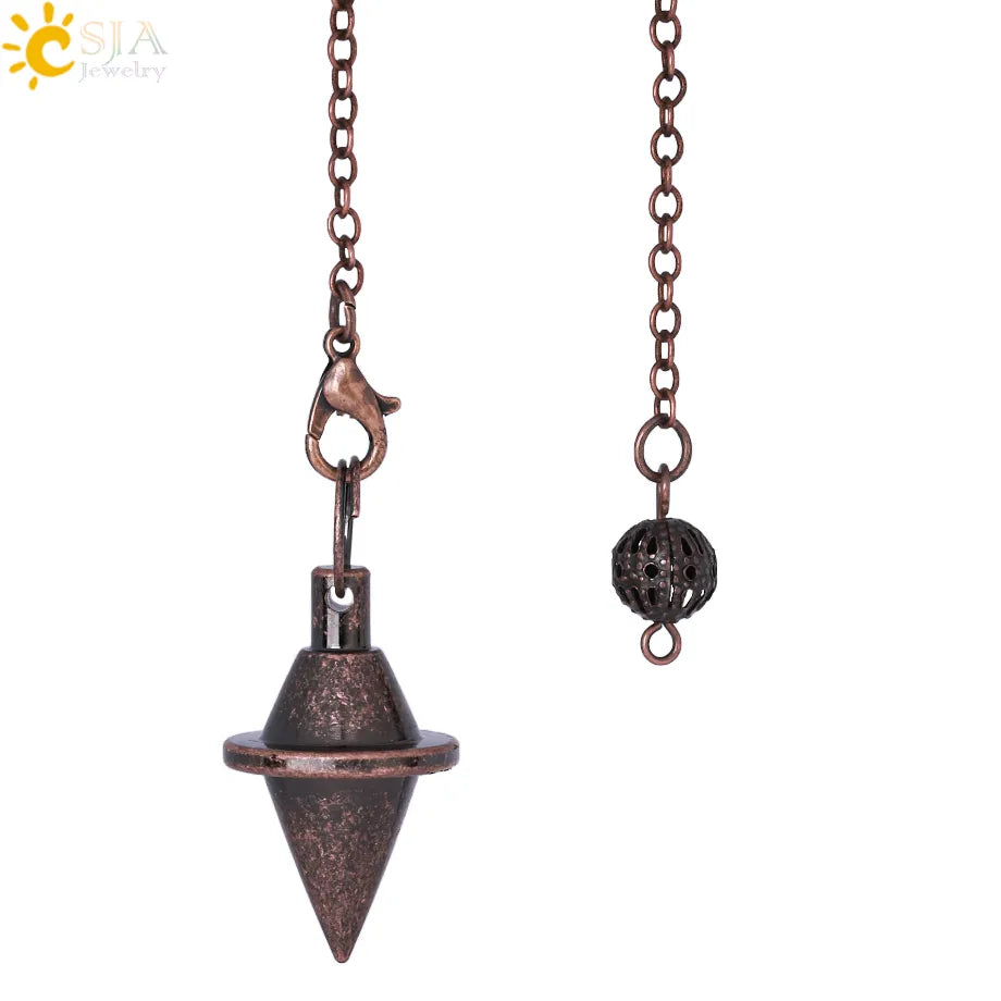 Metal Pendulum for Dowsing SELECTION - ALOE WINGS STORE
