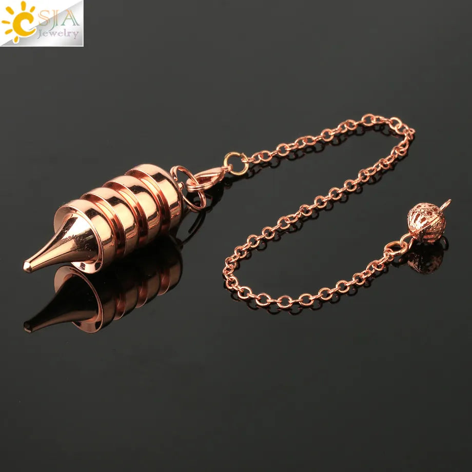Metal Pendulum for Dowsing SELECTION - ALOE WINGS STORE