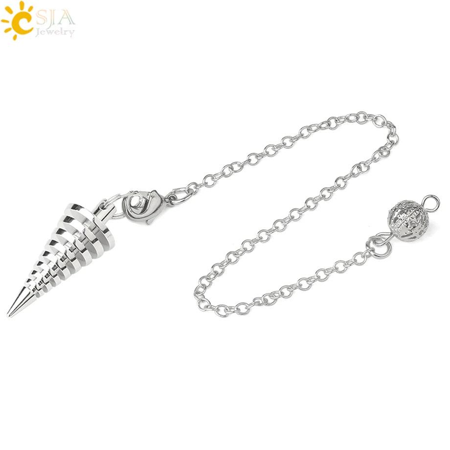 Metal Pendulum for Dowsing SELECTION - ALOE WINGS STORE