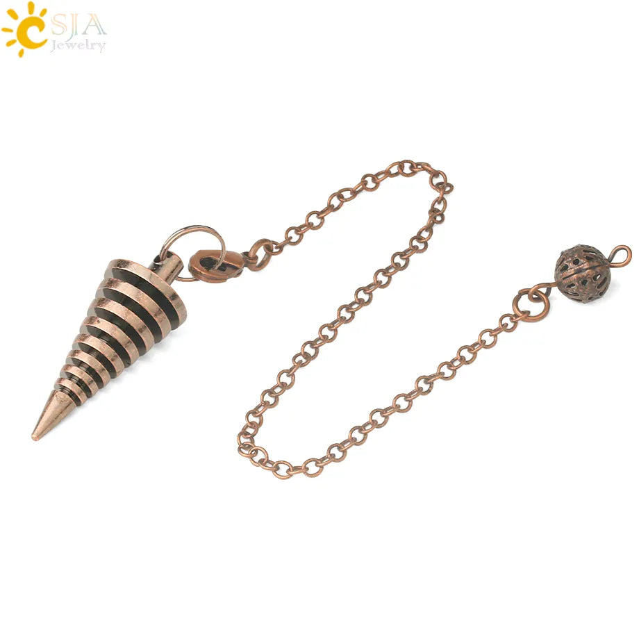 Metal Pendulum for Dowsing SELECTION - ALOE WINGS STORE