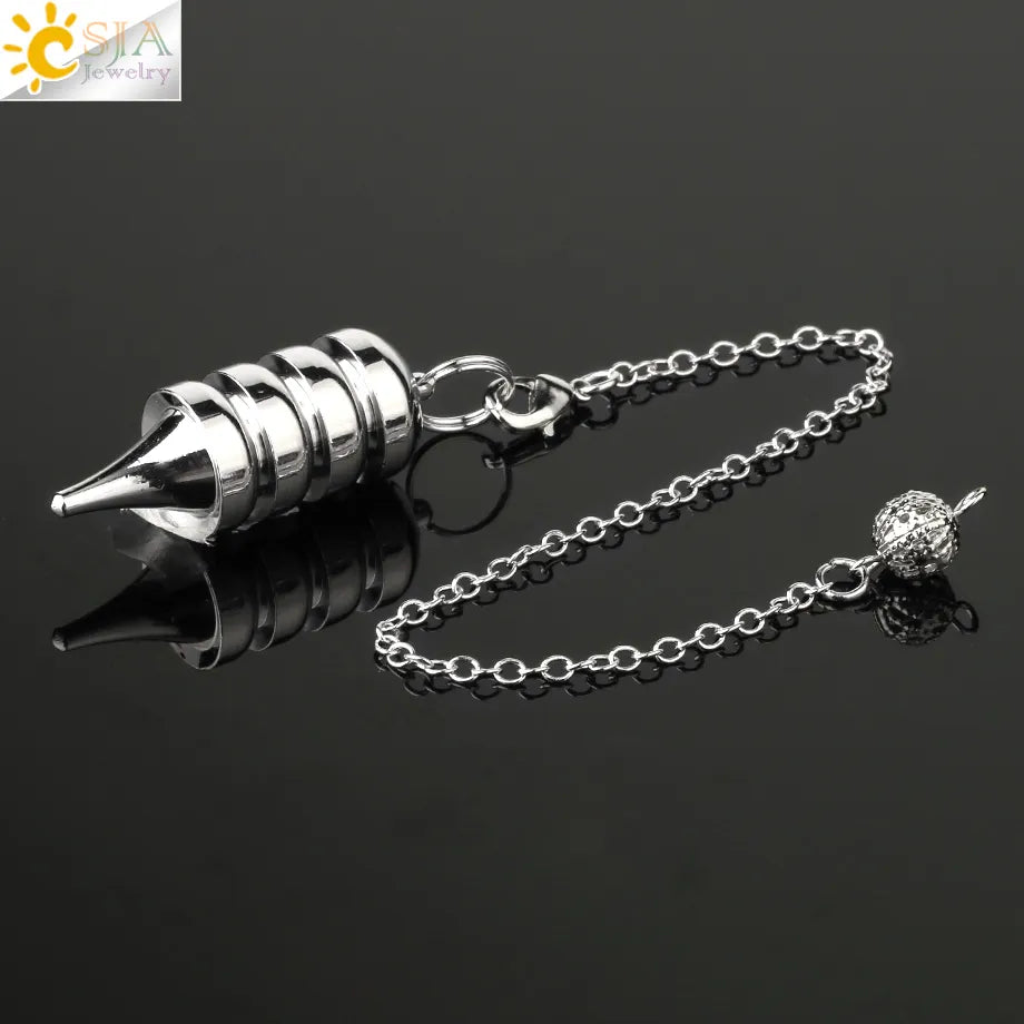 Metal Pendulum for Dowsing SELECTION - ALOE WINGS STORE