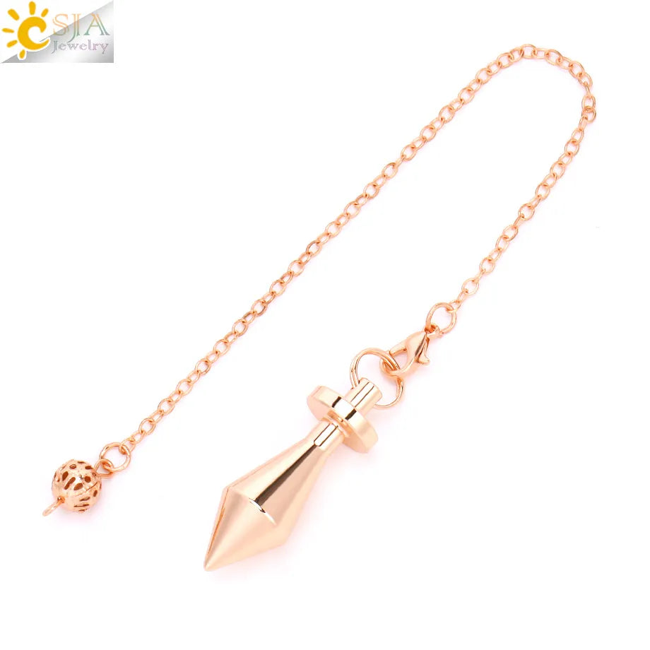 Metal Pendulum for Dowsing SELECTION - ALOE WINGS STORE