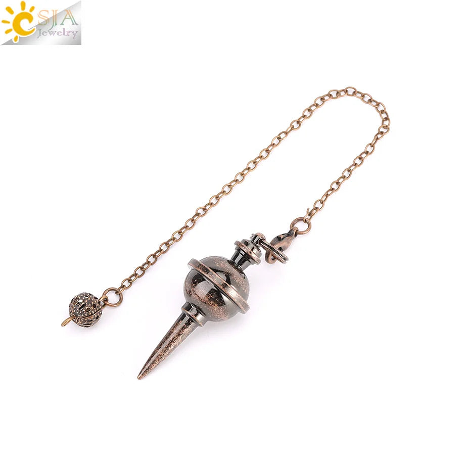 Metal Pendulum for Dowsing SELECTION - ALOE WINGS STORE