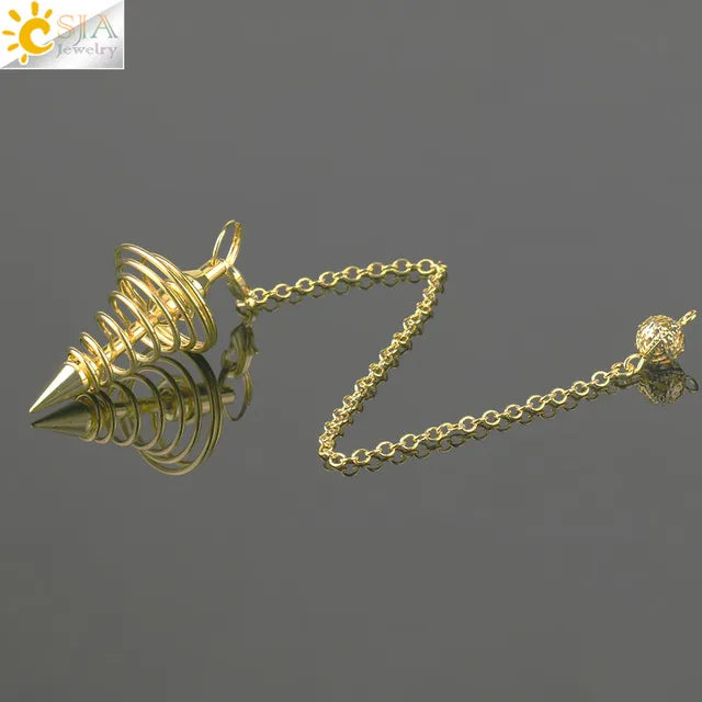 Metal Pendulum for Dowsing SELECTION - ALOE WINGS STORE