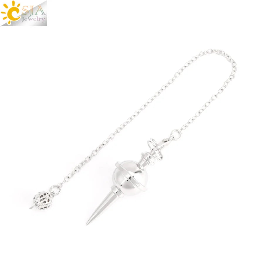 Metal Pendulum for Dowsing SELECTION-ALOE WINGS STORE