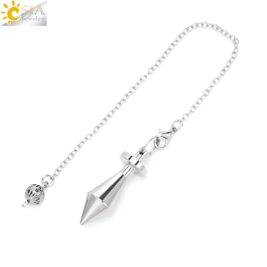 Metal Pendulum for Dowsing SELECTION - ALOE WINGS STORE