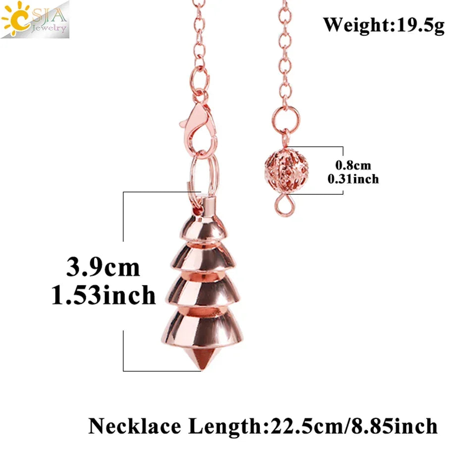 Metal Pendulum for Dowsing SELECTION-ALOE WINGS STORE
