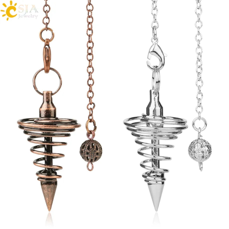 Metal Pendulum for Dowsing SELECTION-ALOE WINGS STORE