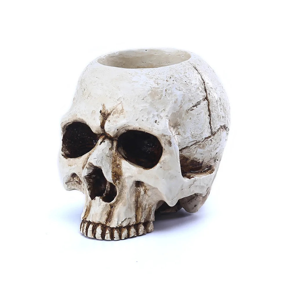 Gothic Skull Bone Candle Stand for Desktop - ALOE WINGS STORE