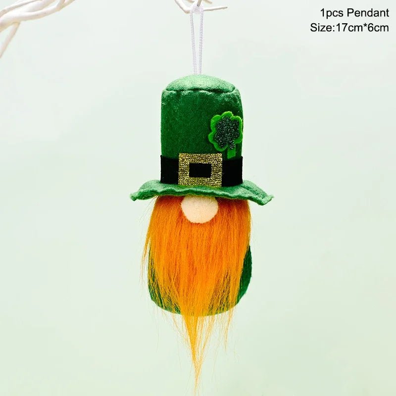 22 Styles St Patrick's Day Decorations Plush Gnome Green Faceless Doll Irish Day Party Decor Saint Patrick Ornaments Irish Gifts - ALOE WINGS STORE