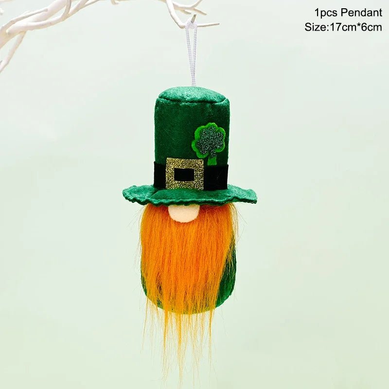 22 Styles St Patrick's Day Decorations Plush Gnome Green Faceless Doll Irish Day Party Decor Saint Patrick Ornaments Irish Gifts - ALOE WINGS STORE