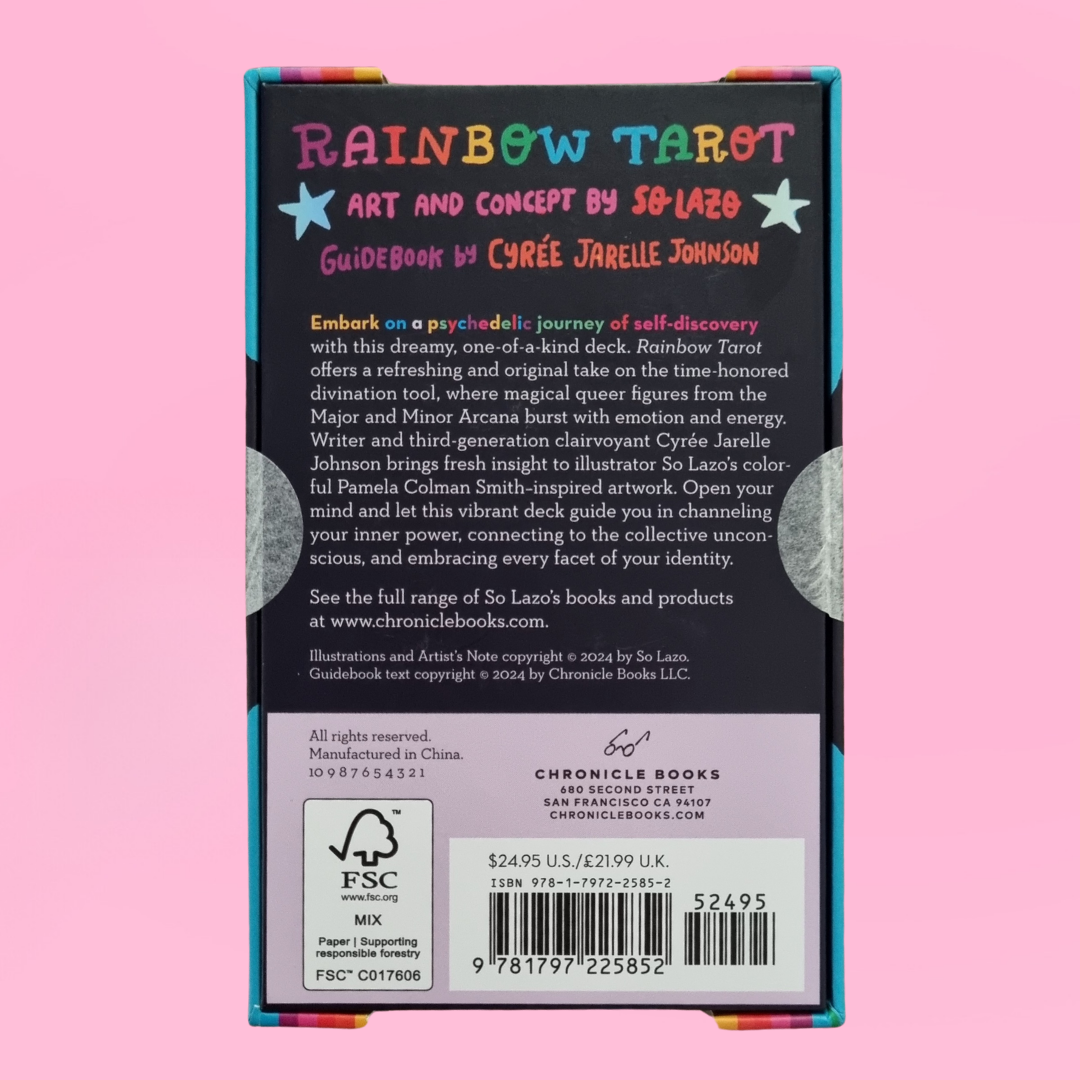 Rainbow Tarot Selection: 78 Cards & Guidebook - ALOE WINGS STORE