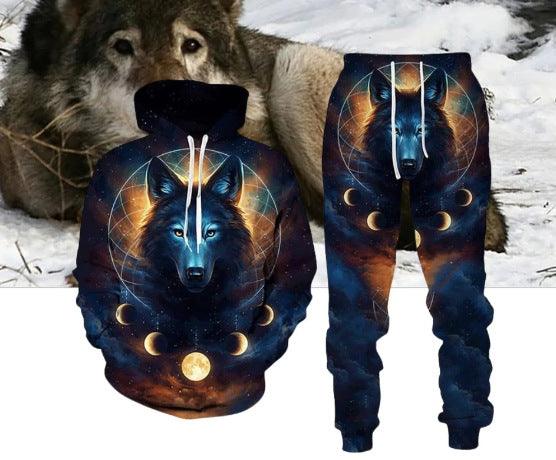 Howling at the Moon: Wolf & Nature Inspired Tracksuits - ALOE WINGS STORE