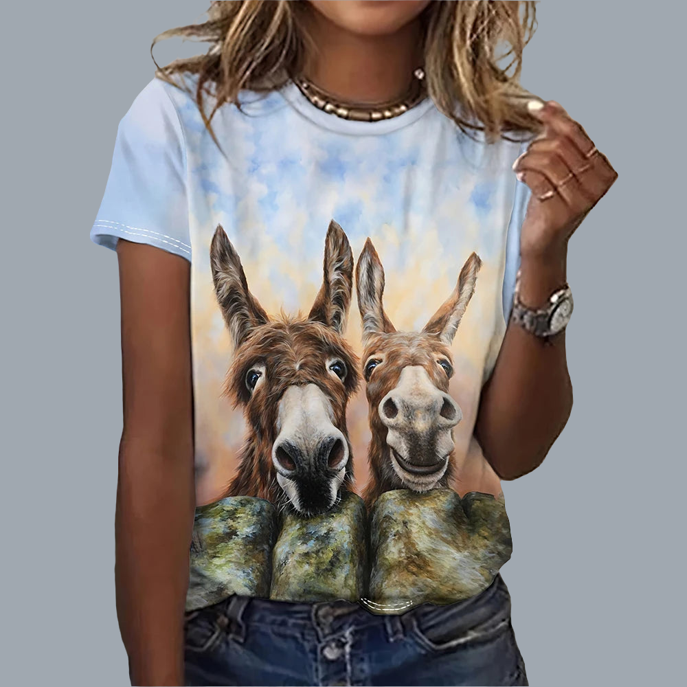 Funny Animal Animation Casual T-Shirts (S-3XL) - ALOE WINGS STORE