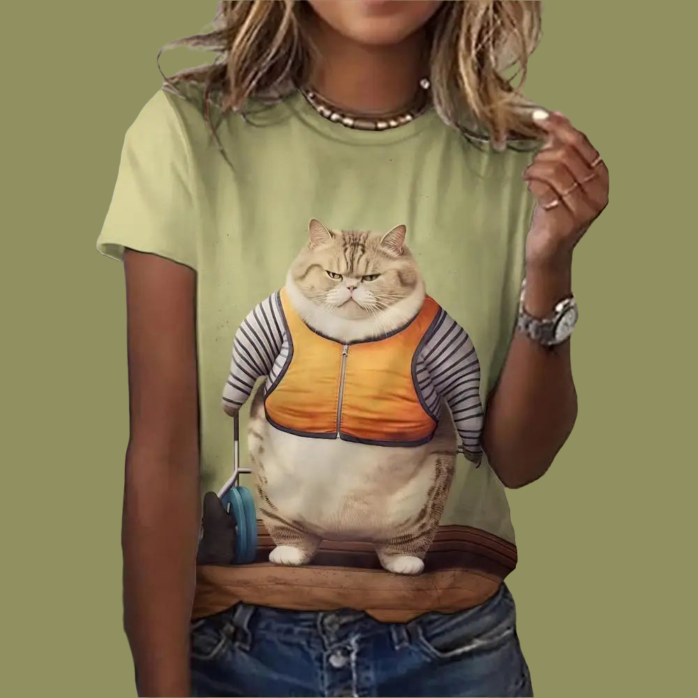 Cute Animal Animation Casual Unisex T-shirts (S-5XL) - ALOE WINGS STORE