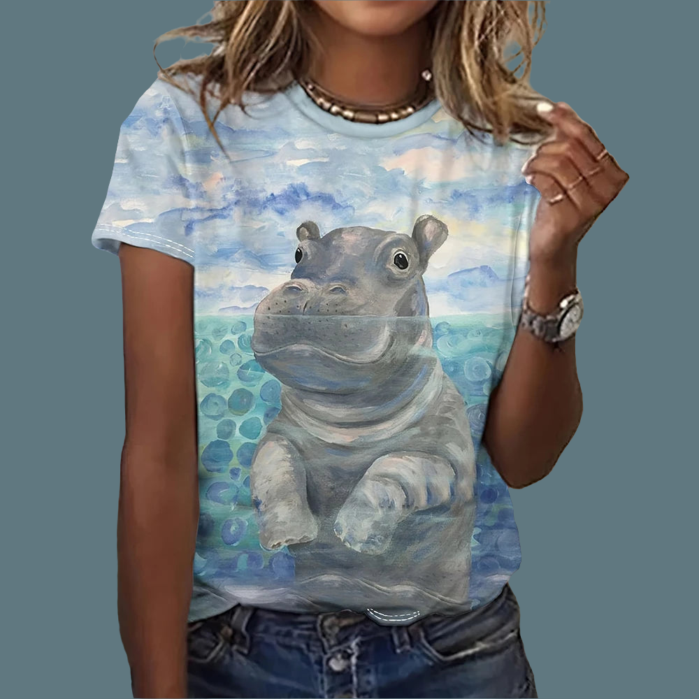 Funny Animal Animation Casual T-Shirts (S-3XL) - ALOE WINGS STORE
