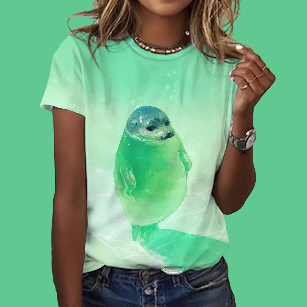 Funny Animal Animation Casual T-Shirts (S-3XL) - ALOE WINGS STORE