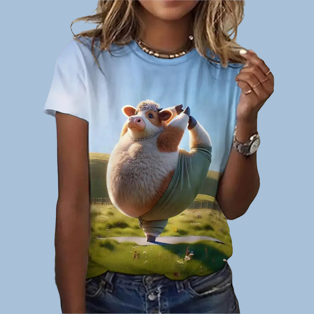 Cute Animal Animation Casual Unisex T-shirts (S-5XL) - ALOE WINGS STORE