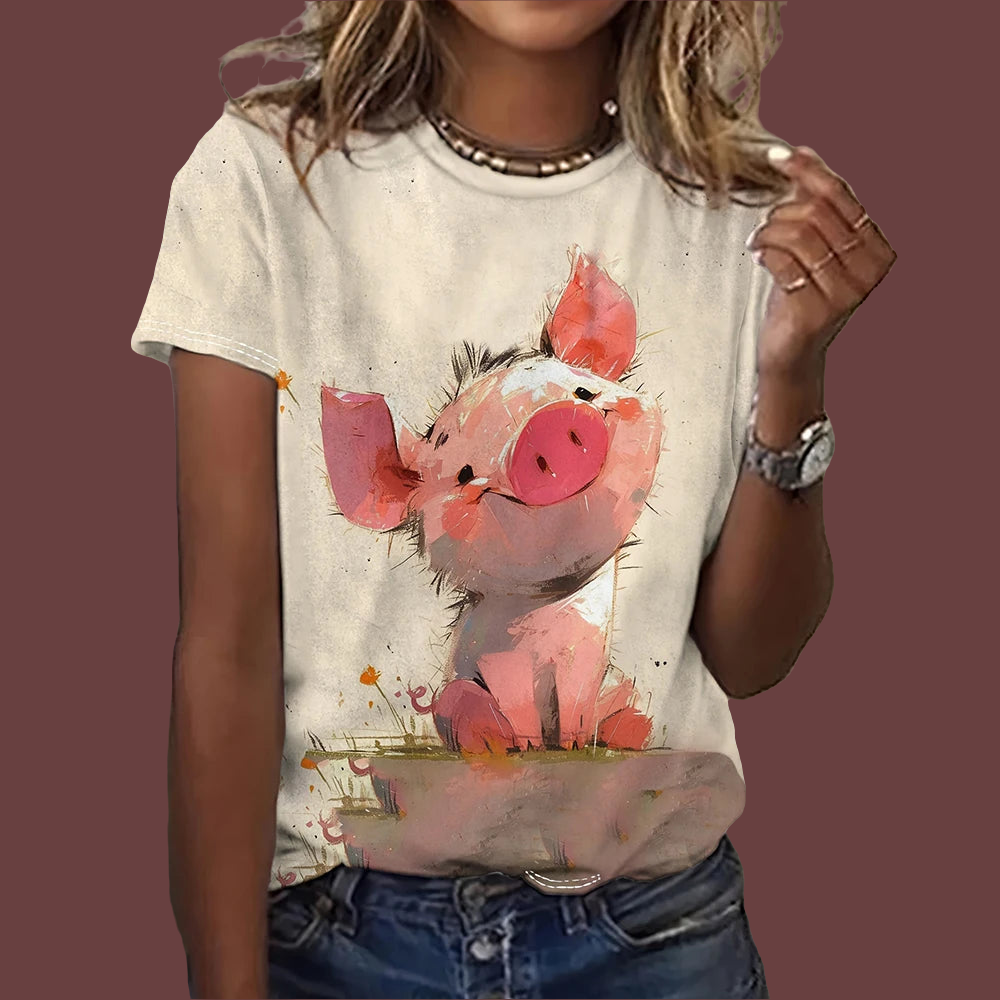 Funny Animal Animation Casual T-Shirts (S-3XL) - ALOE WINGS STORE
