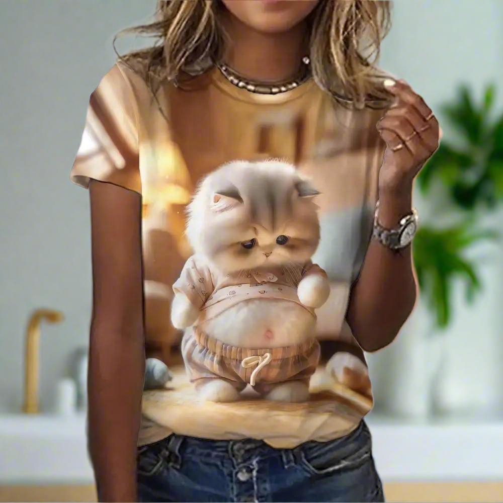 Cute Animal Animation Casual Unisex T-shirts (S-5XL) - ALOE WINGS STORE