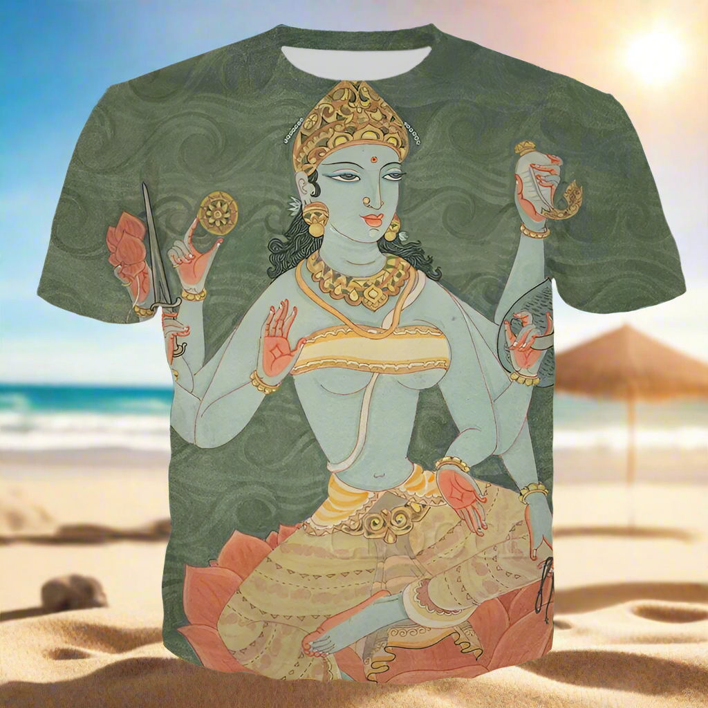 Divine Vibes: Indian Goddesses 3D Print T-Shirt (Unisex Harajuku Fashion)