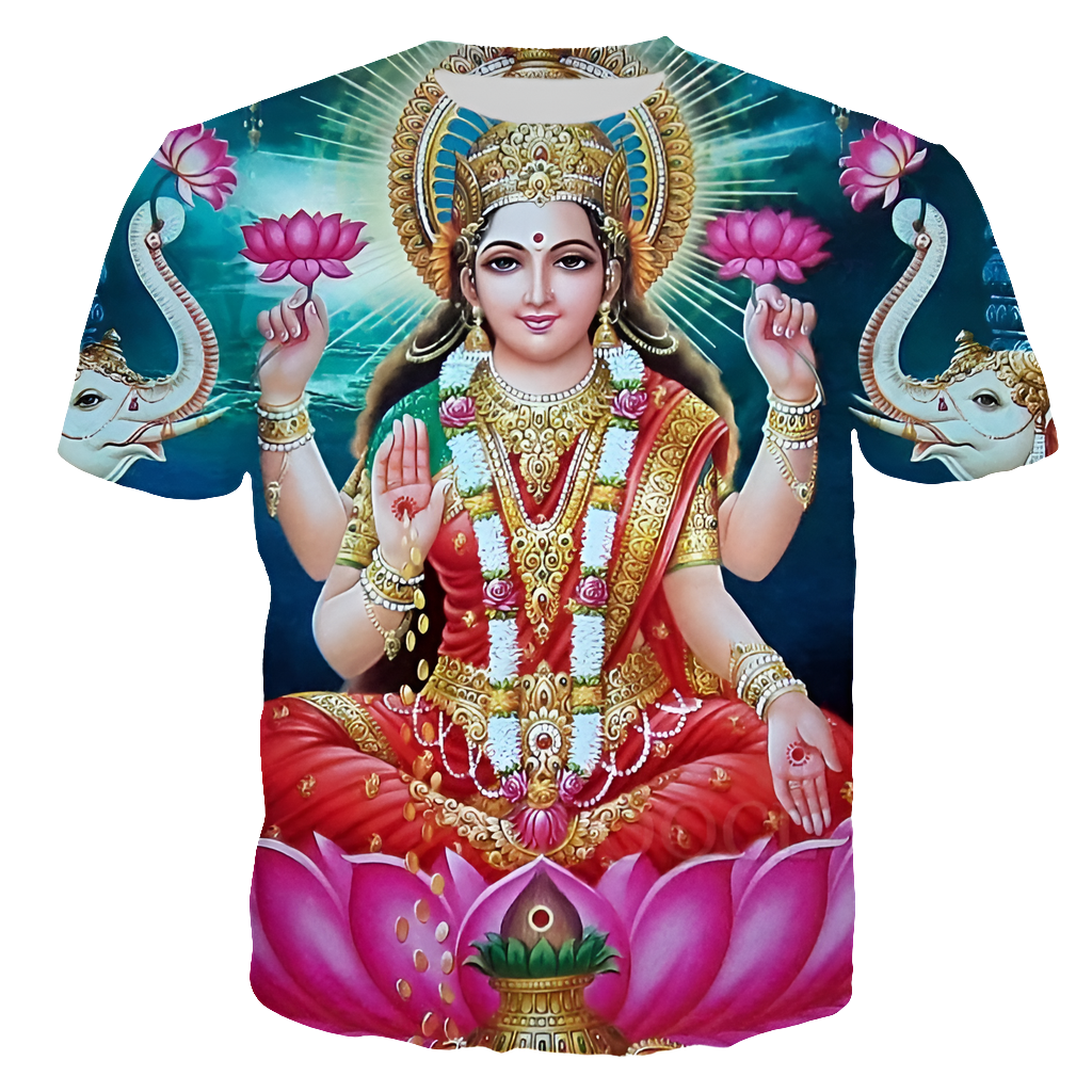 Divine Vibes: Indian Goddesses 3D Print T-Shirt (Unisex Harajuku Fashion)