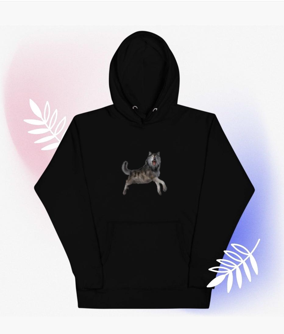 Crazy Wolf Unisex Hoodie - ALOE WINGS STORE