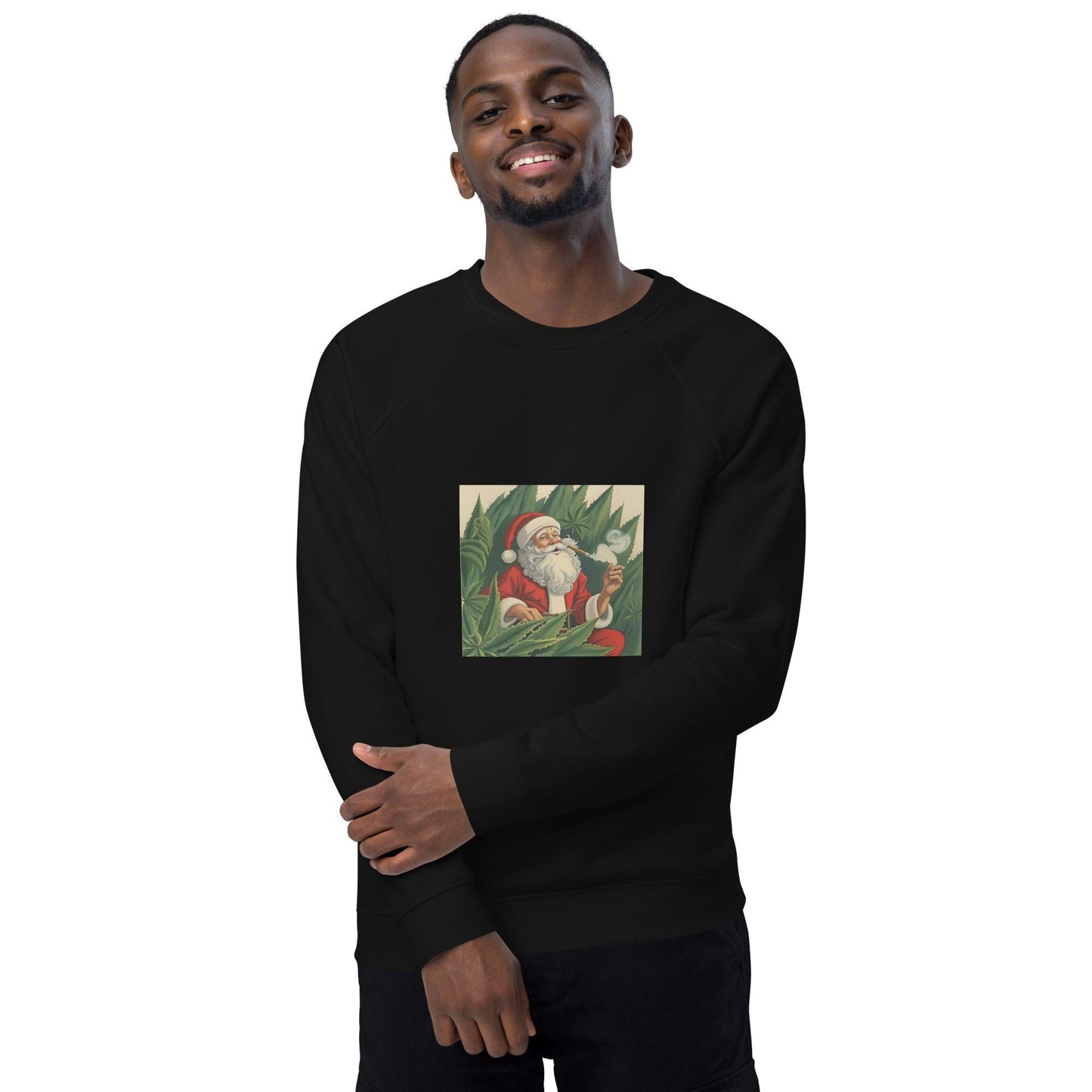 Custom-made: Unisex Weed Head Santa Claus sweatshirt-ALOE WINGS STORE